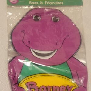 Barney Party Favor Bags - Purple